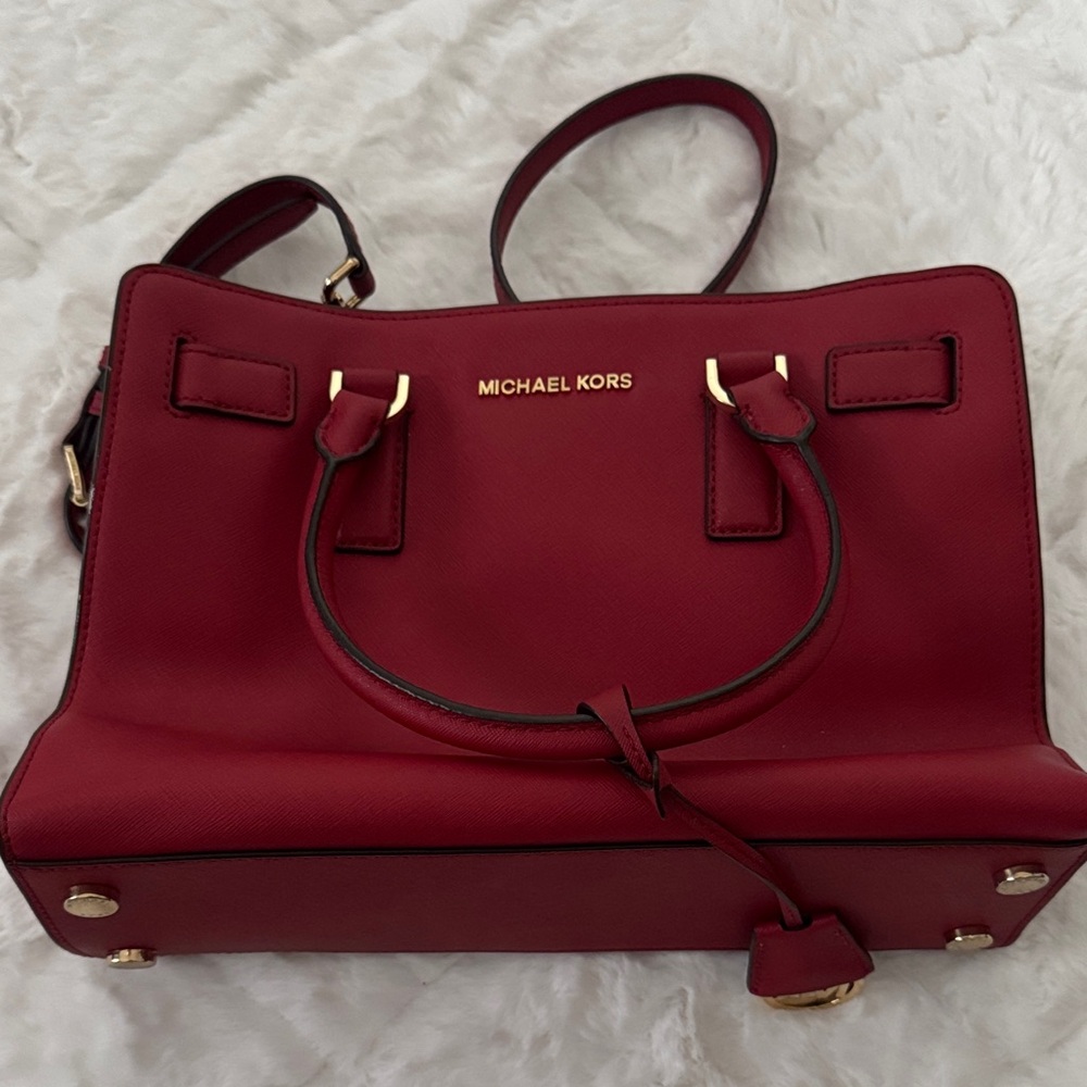 Michael Kors Burgundy Satchel